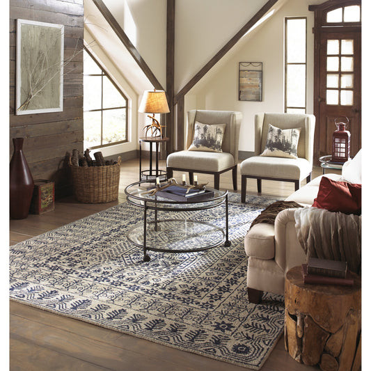 Smithsonian Rug - 1583 by Surya in blue, beige. Made from 100% new zealand wool in a unique style.