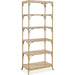 Retreat Pole Rattan Bookcase by Hooker Furniture. Made from oak veneers, rope in a cottage & farmhouse style.