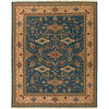 Deep Teal, Tan, Sage, Burnt Orange, Dark Brown, Olive / 2' x 3'