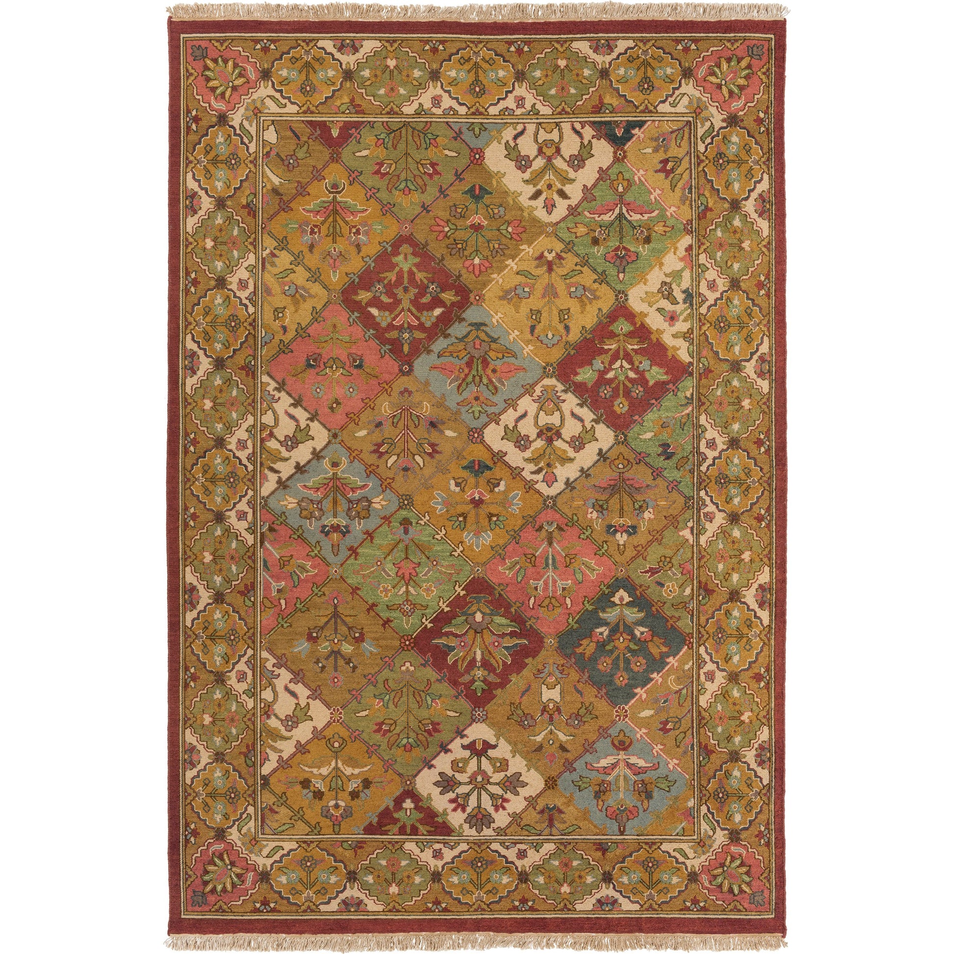 Soumek Rug - 11453 by Surya in multi-colored. Made from 100% semi-worsted new zealand wool in a unique style.