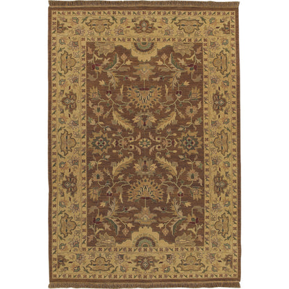 Soumek Rug - 11455 by Surya in brown. Made from 100% semi-worsted new zealand wool in a unique style.