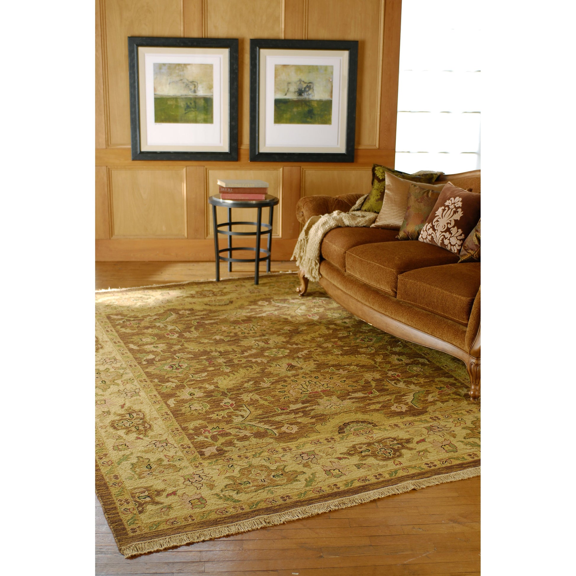 Soumek Rug - 11455 by Surya in brown. Made from 100% semi-worsted new zealand wool in a unique style.