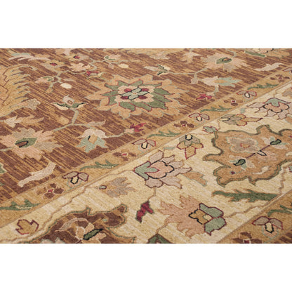 Soumek Rug - 11455 by Surya in brown. Made from 100% semi-worsted new zealand wool in a unique style.