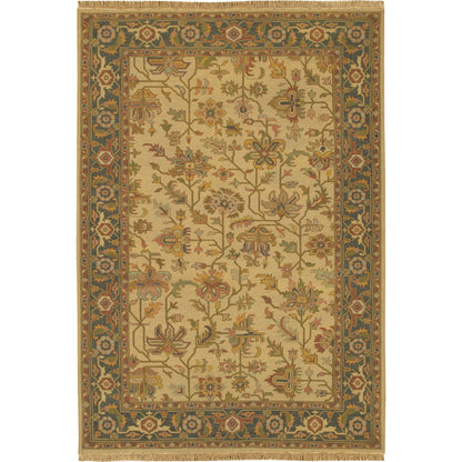 Soumek Rug - 11456 by Surya in tan, beige, ivory. Made from 100% semi-worsted new zealand wool in a unique style.