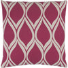Hot Pink, Light Gray / Down Feather / 18" x 18"