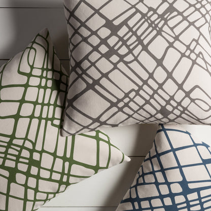 Somerset Pillow - 9430 by Surya in gray, ivory. Made from 100% cotton in a modern style.