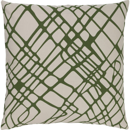 Somerset Pillow - 9430 by Surya in gray, ivory. Made from 100% cotton in a modern style.