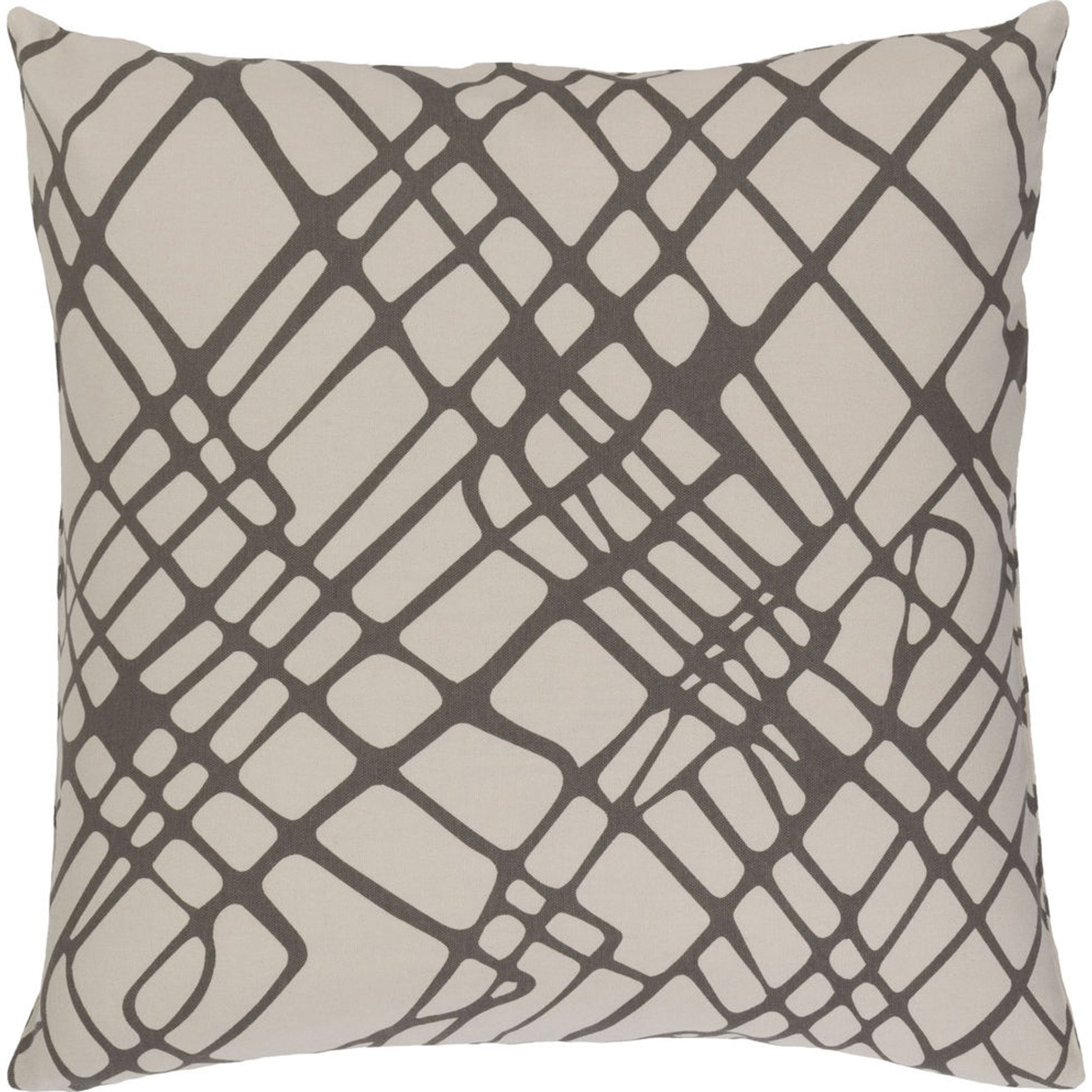 Somerset Pillow - 9430 by Surya in gray, ivory. Made from 100% cotton in a modern style.