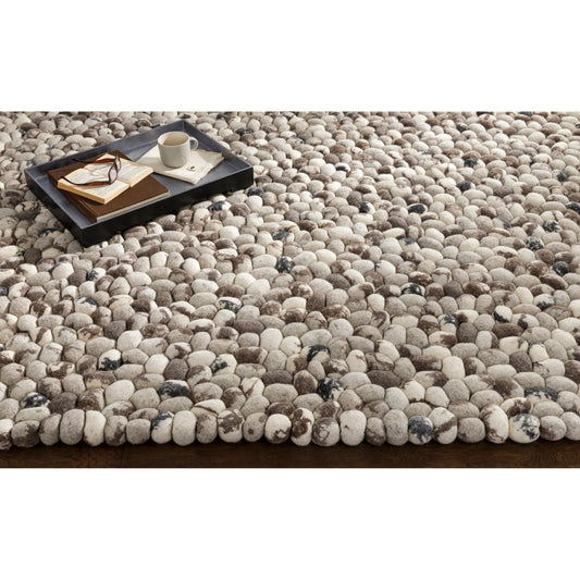Summit Rug - 1608 by Surya in gray, charcoal, ivory, black. Made from 100% new zealand felted wool in a unique style.