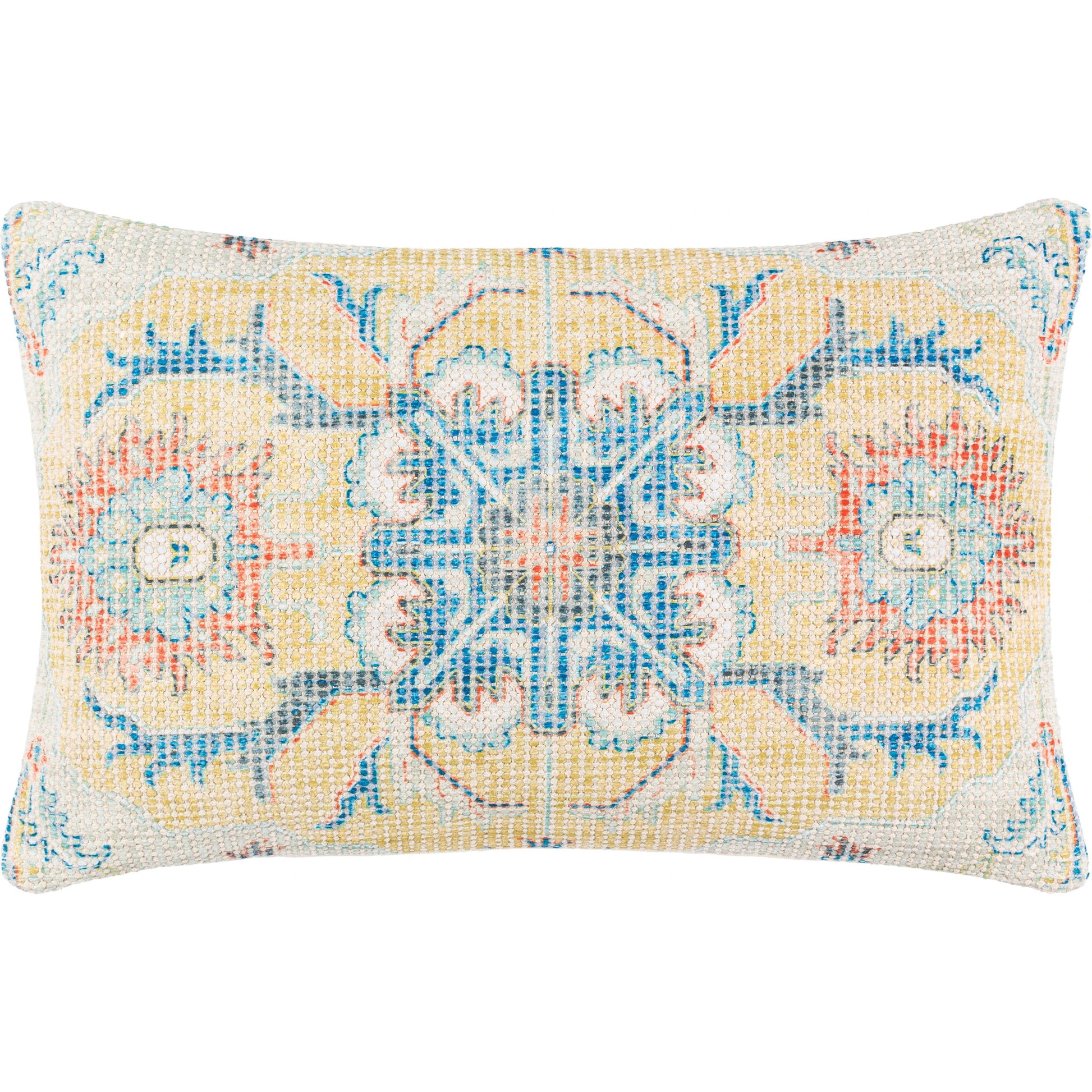 Samsun Pillow - 29182 by Surya in cream, yellow. Made from 70% cotton, 30% polyester, 100% cotton in a eclectic & global style.