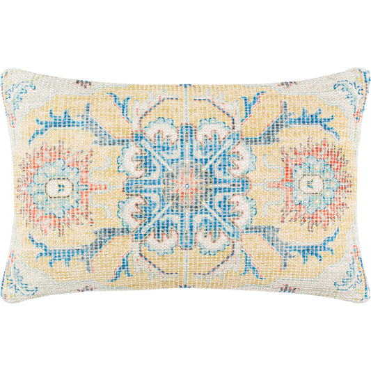 Samsun Pillow - 29182 by Surya in cream, yellow. Made from 70% cotton, 30% polyester, 100% cotton in a eclectic & global style.
