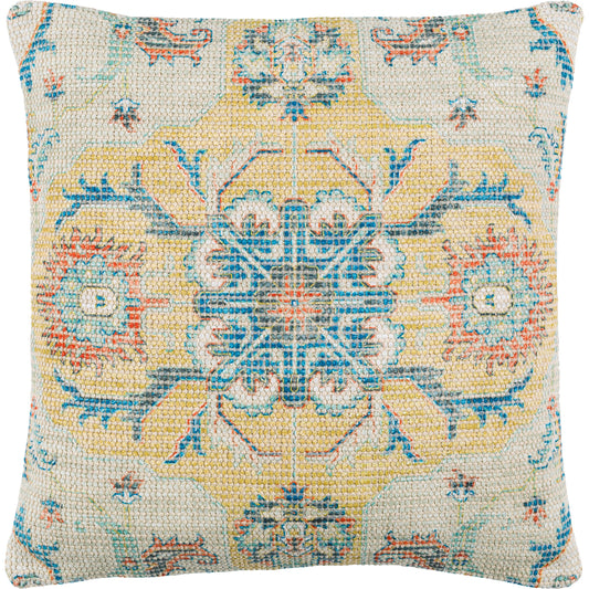 Samsun Pillow - 29182 by Surya in cream, yellow. Made from 70% cotton, 30% polyester, 100% cotton in a eclectic & global style.