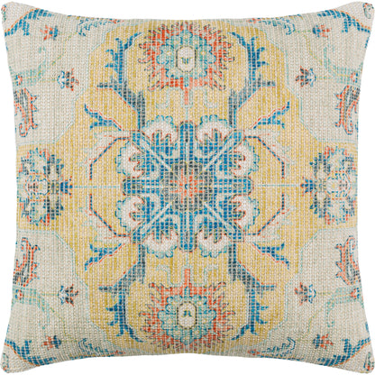 Samsun Pillow - 29182 by Surya in cream, yellow. Made from 70% cotton, 30% polyester, 100% cotton in a eclectic & global style.
