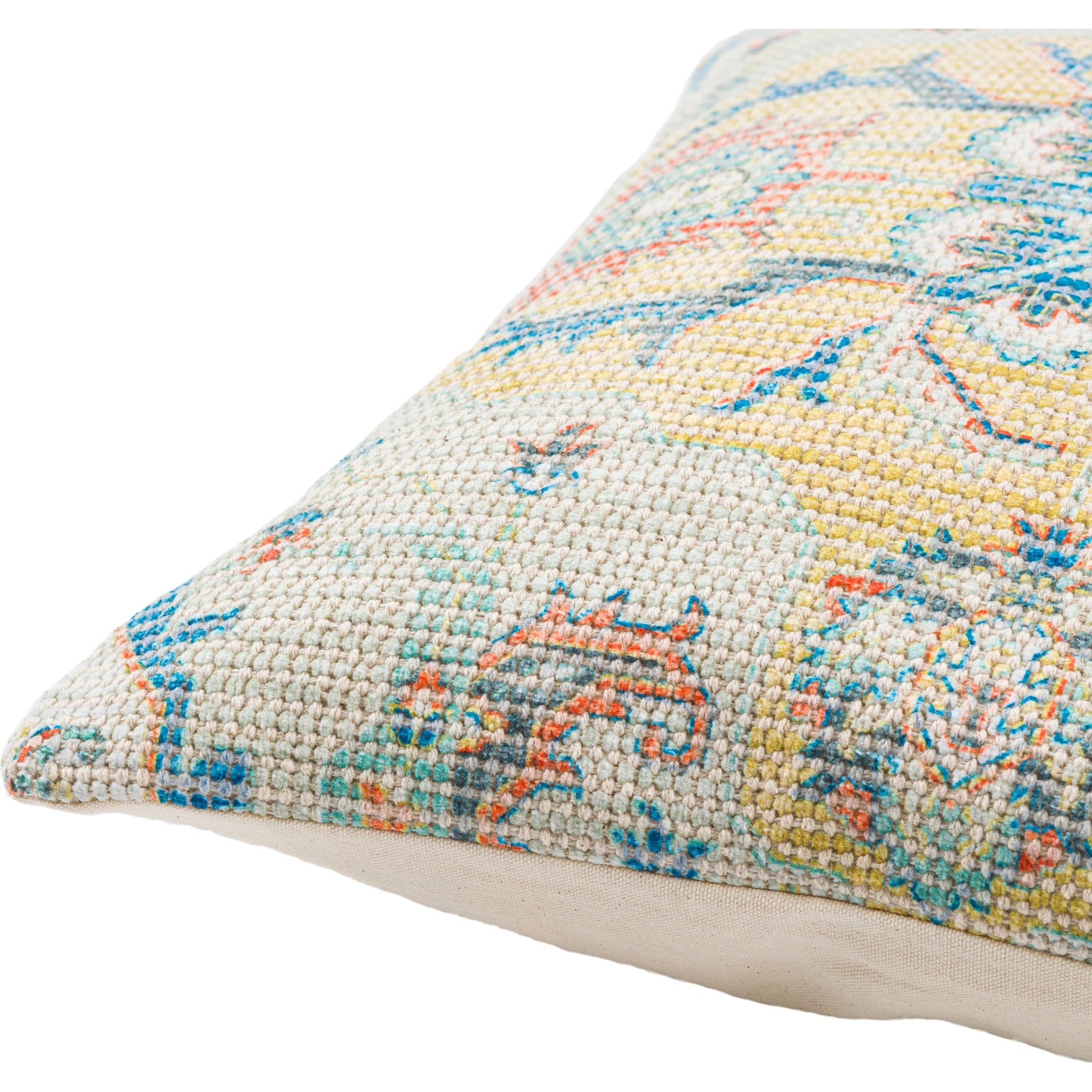 Samsun Pillow - 29182 by Surya in cream, yellow. Made from 70% cotton, 30% polyester, 100% cotton in a eclectic & global style.