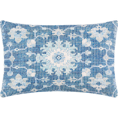Samsun Pillow - 15362 by Livabliss in cream, navy. Made from 70% cotton, 30% polyester, 100% cotton in a eclectic & global style.