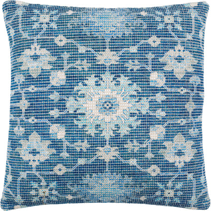 Samsun Pillow - 15362 by Livabliss in cream, navy. Made from 70% cotton, 30% polyester, 100% cotton in a eclectic & global style.