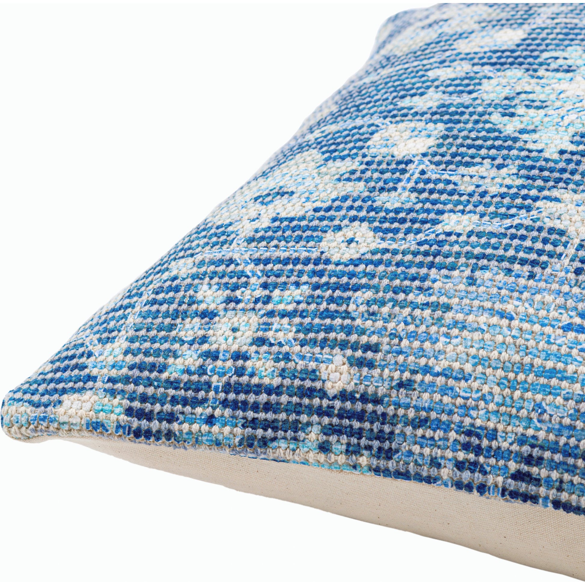 Samsun Pillow - 15362 by Livabliss in cream, navy. Made from 70% cotton, 30% polyester, 100% cotton in a eclectic & global style.