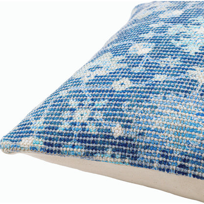 Samsun Pillow - 15362 by Livabliss in cream, navy. Made from 70% cotton, 30% polyester, 100% cotton in a eclectic & global style.