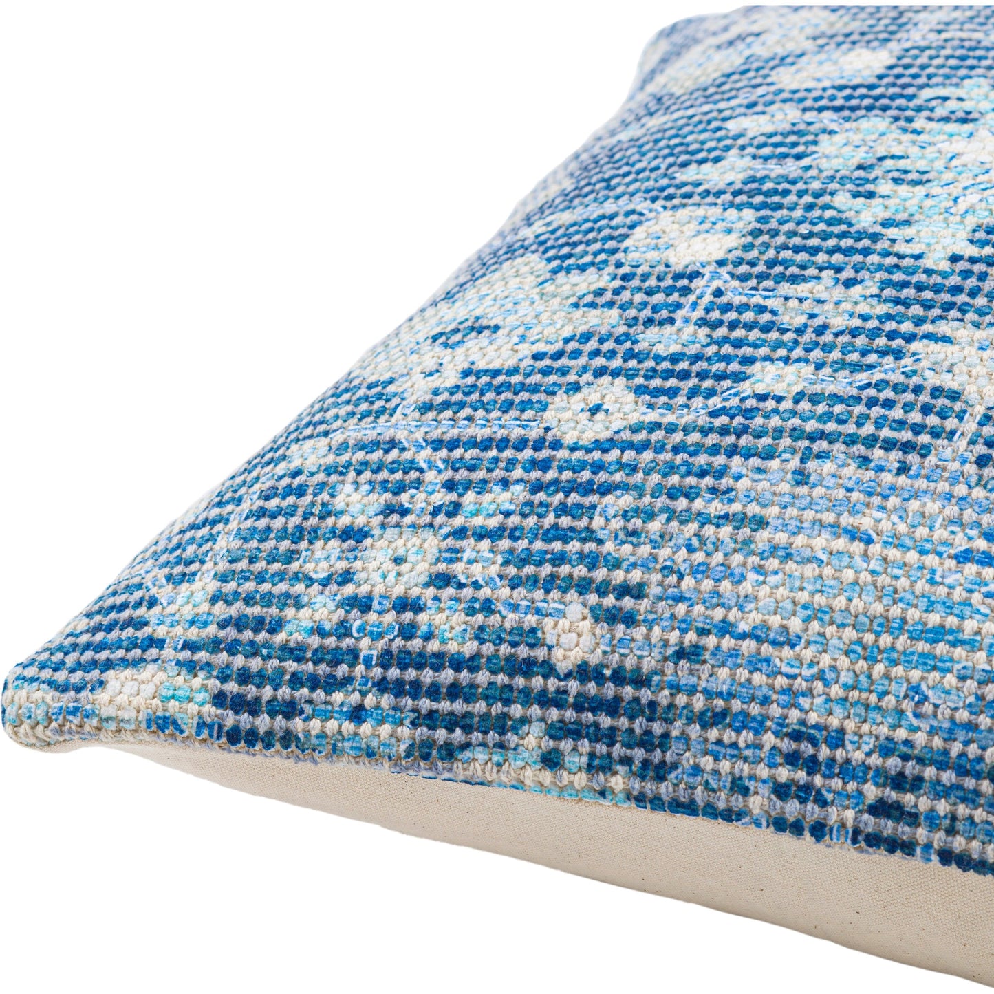 005 SI-1890106,SI-1890107 | Closeup | Samsun Pillow - 15362 by Livabliss in cream, navy. Made from 70% cotton, 30% polyester, 100% cotton in a eclectic & global style.