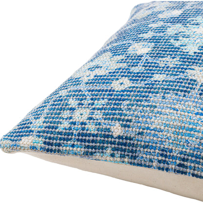 Samsun Pillow - 15362 by Livabliss in cream, navy. Made from 70% cotton, 30% polyester, 100% cotton in a eclectic & global style.