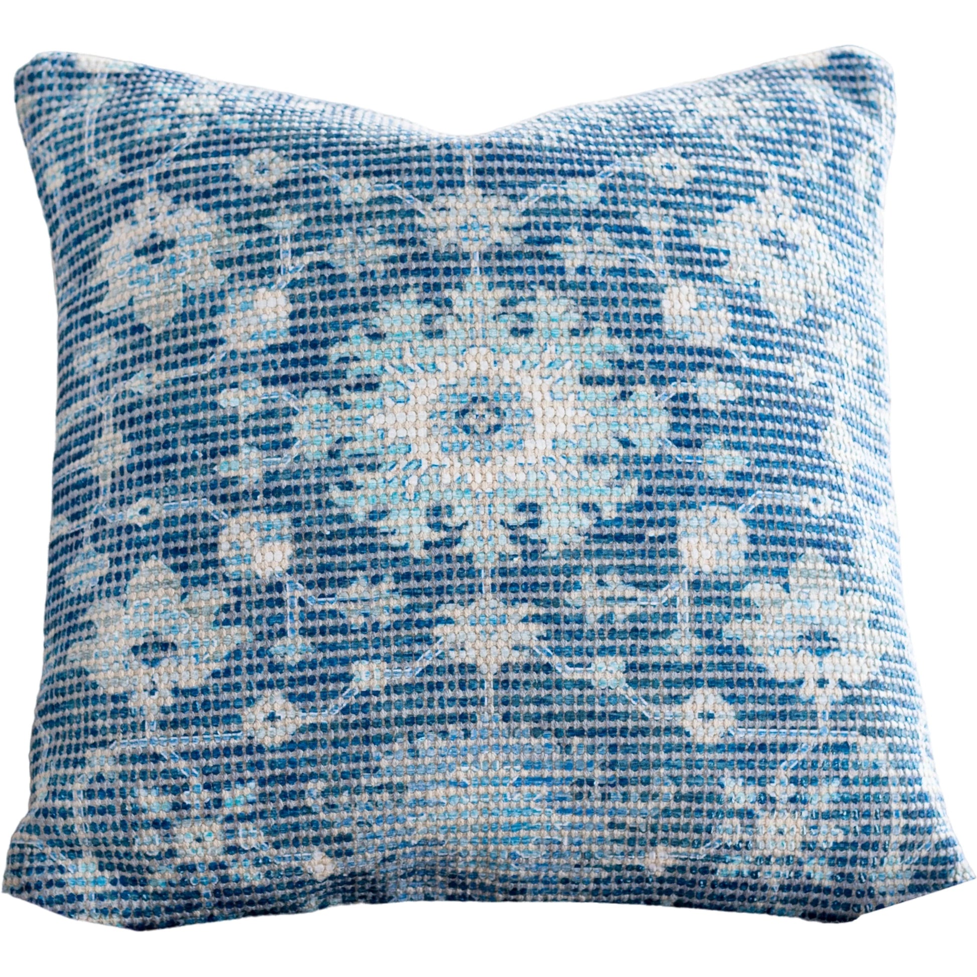 Samsun Pillow - 15362 by Livabliss in cream, navy. Made from 70% cotton, 30% polyester, 100% cotton in a eclectic & global style.