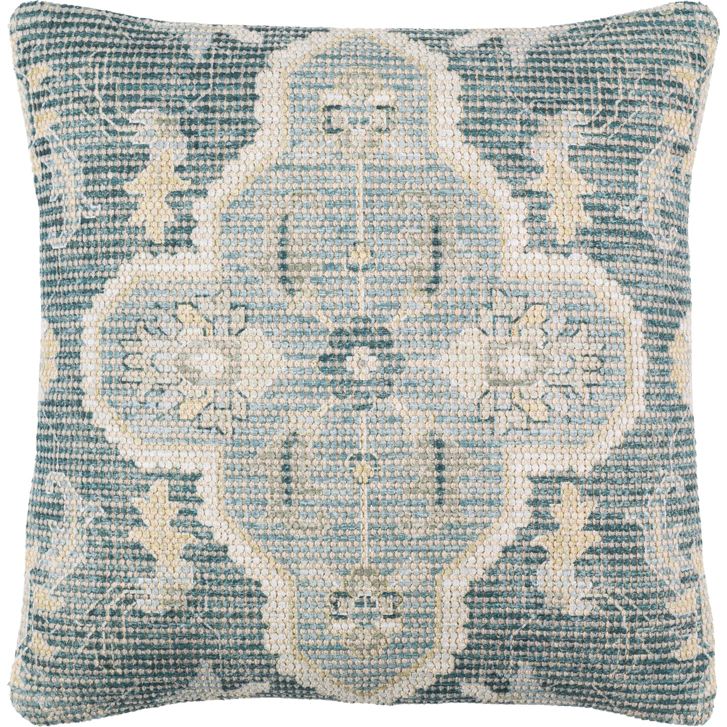 004 SI-1890112,SI-1890113 | Primary Silo | Samsun Pillow - 28567 by Livabliss in cream, teal. Made from 70% cotton, 30% polyester, 100% cotton in a eclectic & global style.