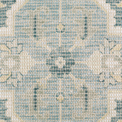 Samsun Pillow - 28567 by Livabliss in cream, teal. Made from 70% cotton, 30% polyester, 100% cotton in a eclectic & global style.