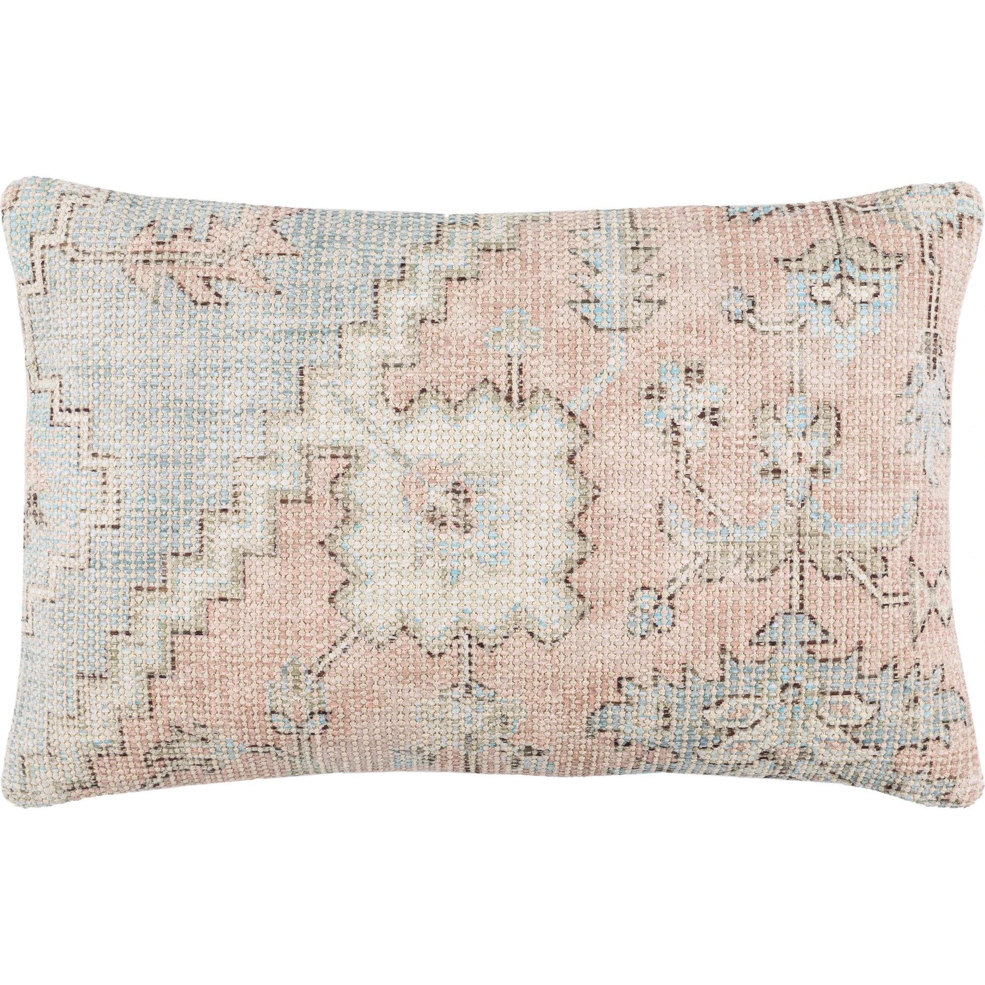 Samsun Pillow - 21231 by Livabliss in cream, dusty pink. Made from 70% cotton, 30% polyester, 100% cotton in a eclectic & global style.