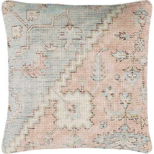 Samsun Pillow - 21231 by Livabliss in cream, dusty pink. Made from 70% cotton, 30% polyester, 100% cotton in a eclectic & global style.