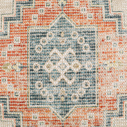 Samsun Pillow - 32233 by Surya in cream, deep teal. Made from 70% cotton, 30% polyester, 100% cotton in a eclectic & global style.