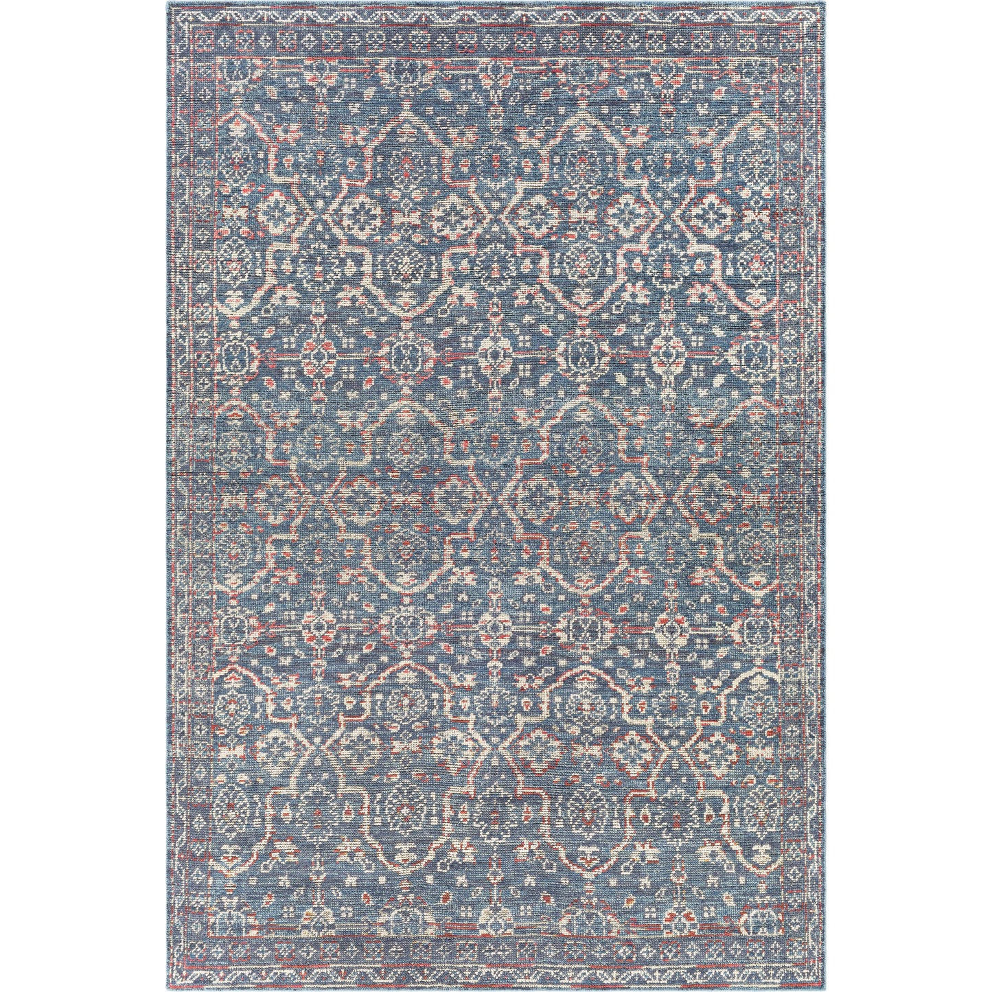 001 SI-1890651,SI-1890652,SI-1890653 | Primary Silo | Smyrna SMY-2300 Rug by Surya in charcoal, burgandy, beige. Made from 100% wool in a unique style.