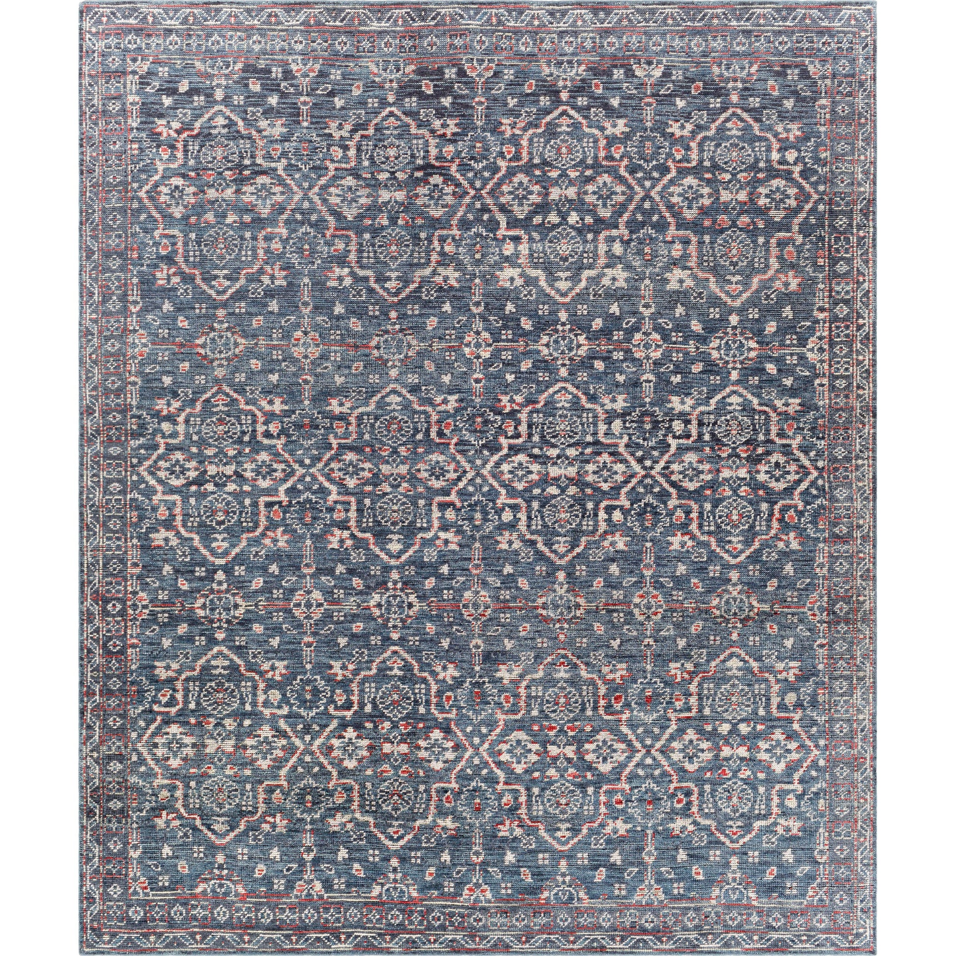 Smyrna SMY-2300 Rug by Surya in charcoal, burgandy, beige. Made from 100% wool in a unique style.