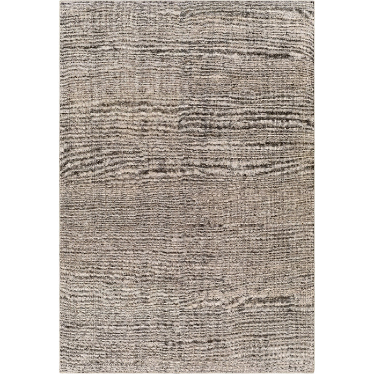 000 SI-1890662,SI-1890663,SI-1890665 | Primary Silo | Smyrna SMY-2302 Rug by Surya in charcoal, beige, black. Made from 100% wool in a unique style.