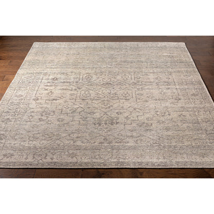 Smyrna SMY-2302 Rug by Surya in charcoal, beige, black. Made from 100% wool in a unique style.