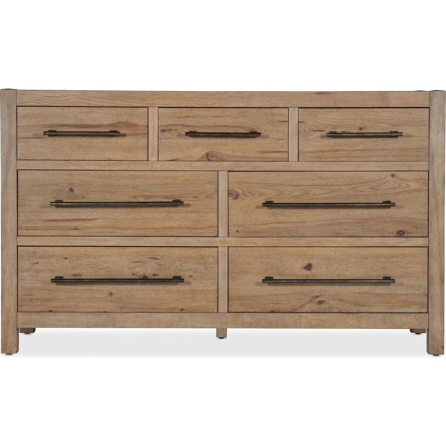 002 SI-2250729 | Additional Silo | Vineyard Row Seven-Drawer Dresser by Hooker Furniture in light wood and sonoma. Made from unique in a transitional style.