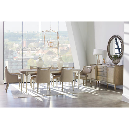 Cove Arm Chair by A.R.T. Furniture in grey and mica. Made from rubberwood solids, foam, fabric, metal in a transitional style.