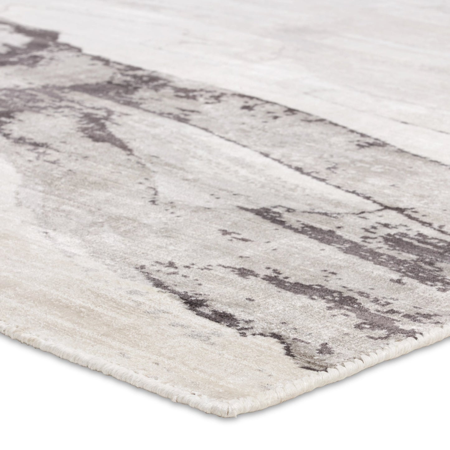 001 SI-2123753,SI-2123754,SI-2123755,SI-2123756,SI-2386445 | Closeup | Sanata SNA01 Rug by Jaipur Living in gray, ivory. Made from 100% viscose in a unique style.