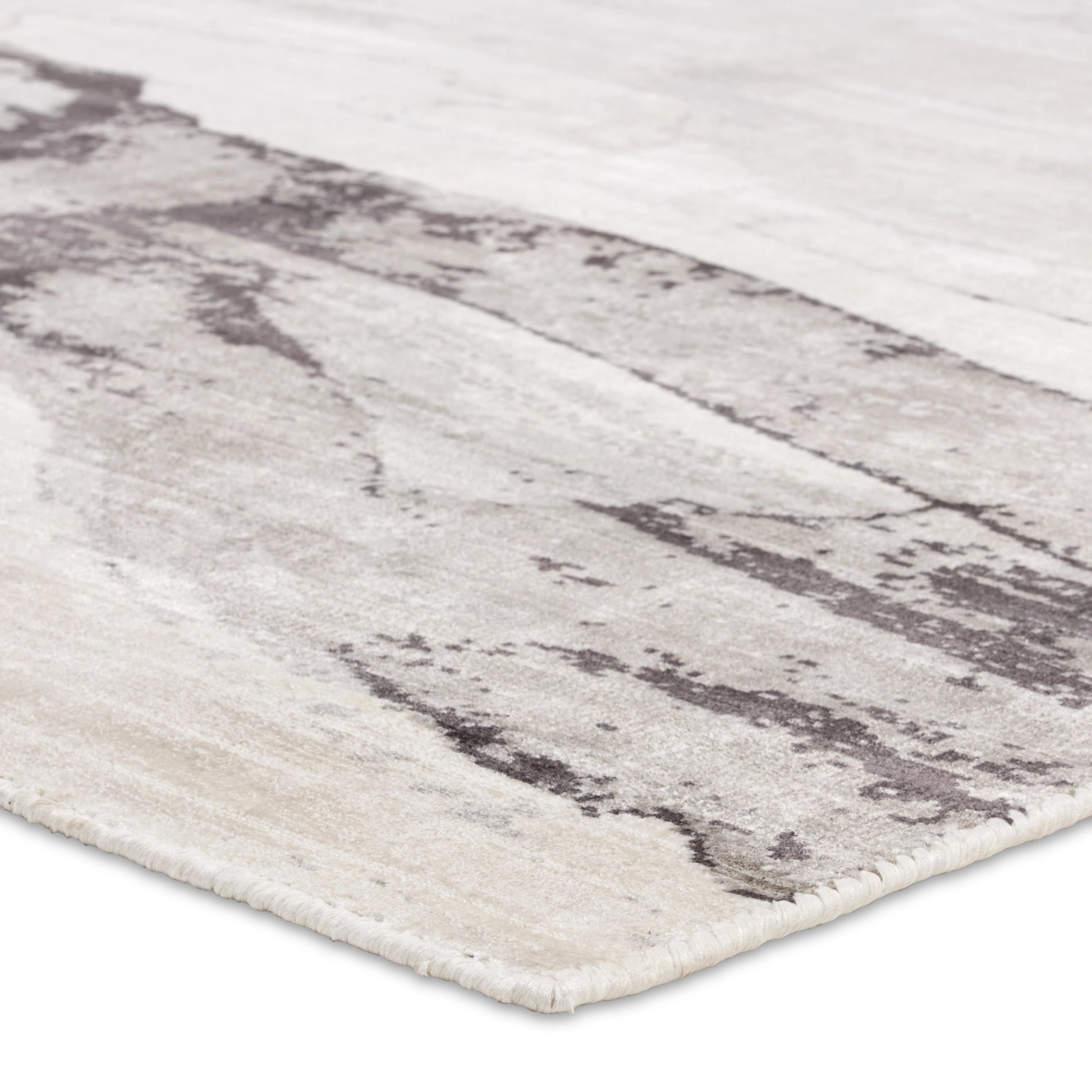 Sanata SNA01 Rug by Jaipur Living in gray, ivory. Made from 100% viscose in a unique style.