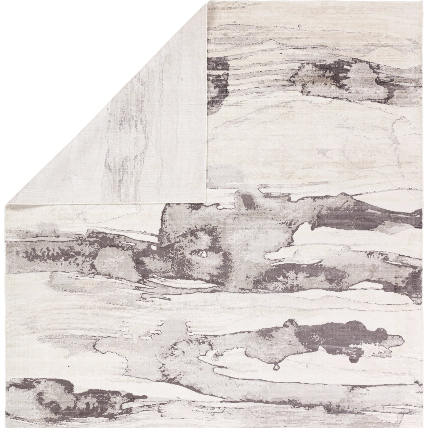 002 SI-2123753,SI-2123754,SI-2123755,SI-2123756,SI-2386445 | Closeup | Sanata SNA01 Rug by Jaipur Living in gray, ivory. Made from 100% viscose in a unique style.