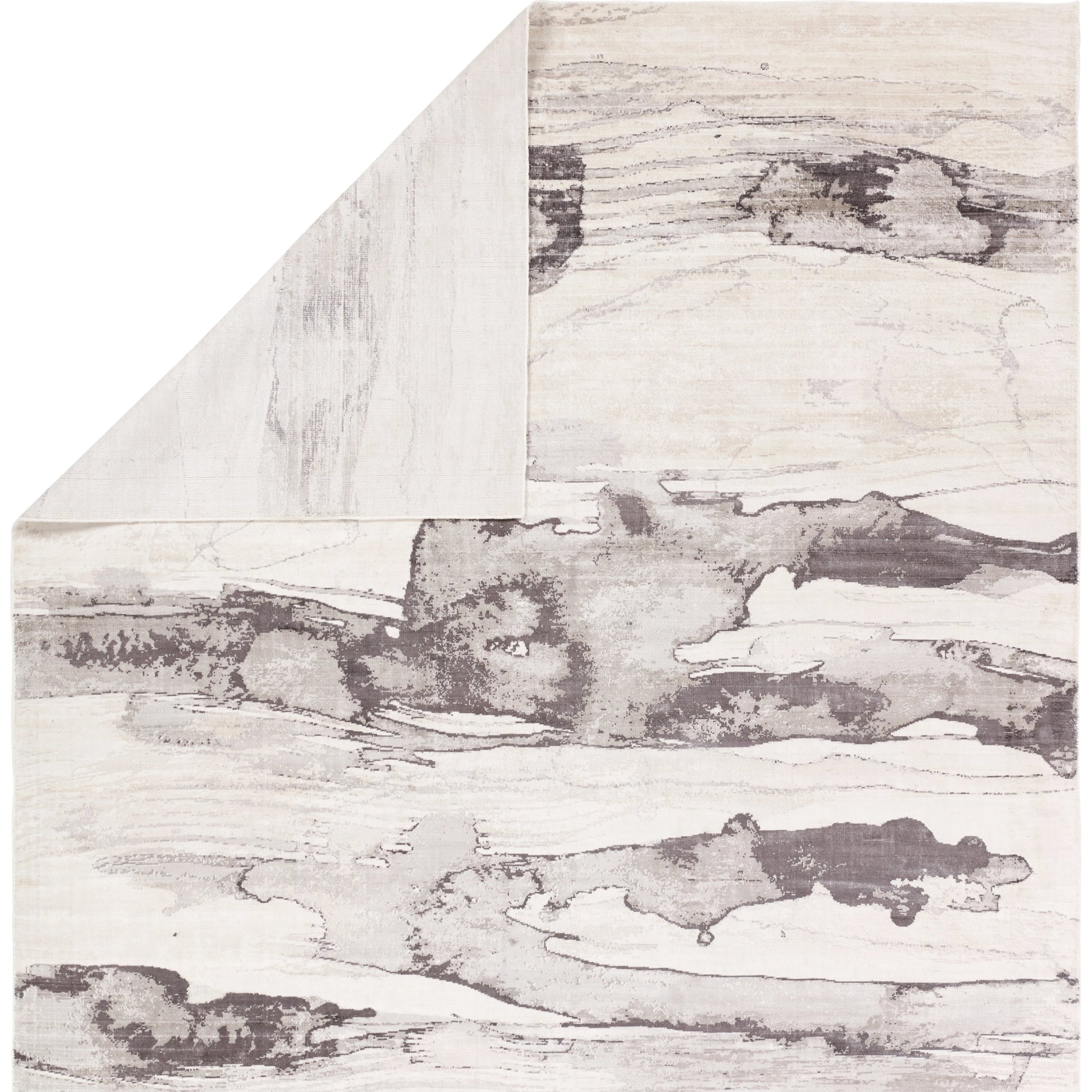 Sanata SNA01 Rug by Jaipur Living in gray, ivory. Made from 100% viscose in a unique style.