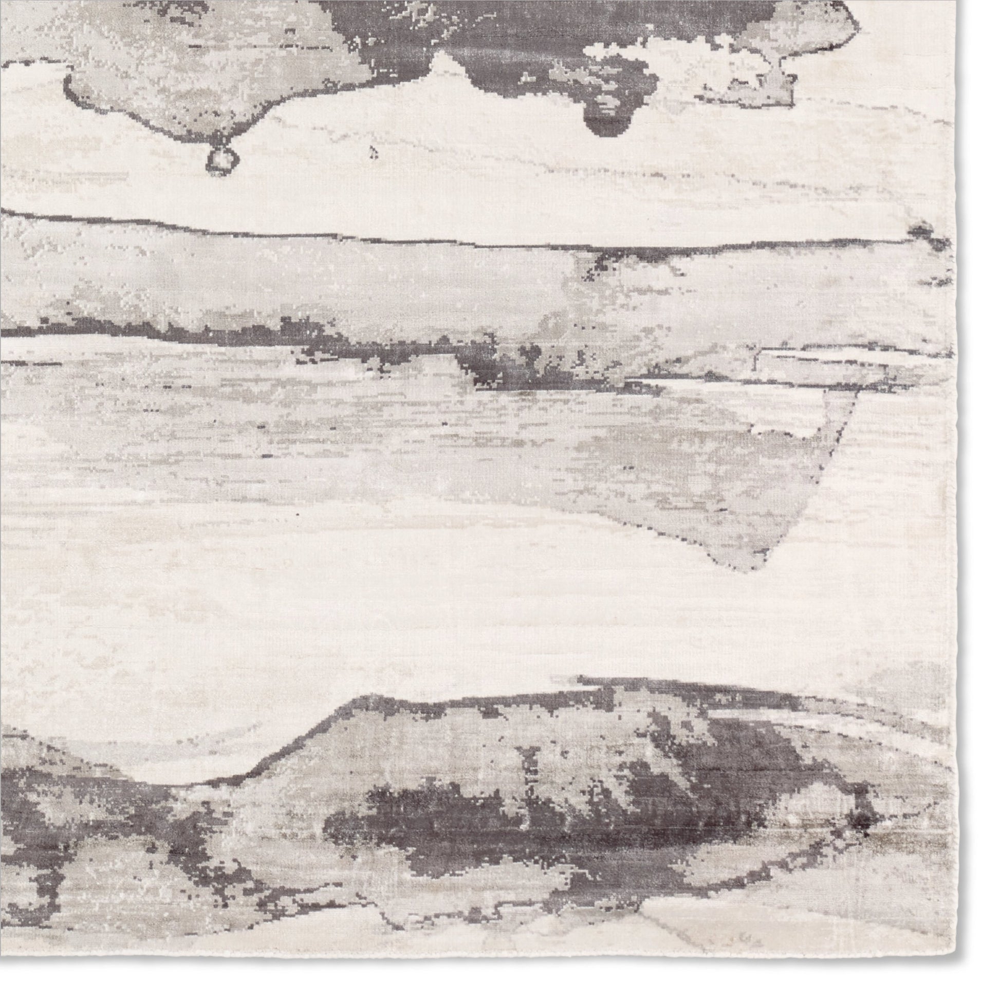 Sanata SNA01 Rug by Jaipur Living in gray, ivory. Made from 100% viscose in a unique style.