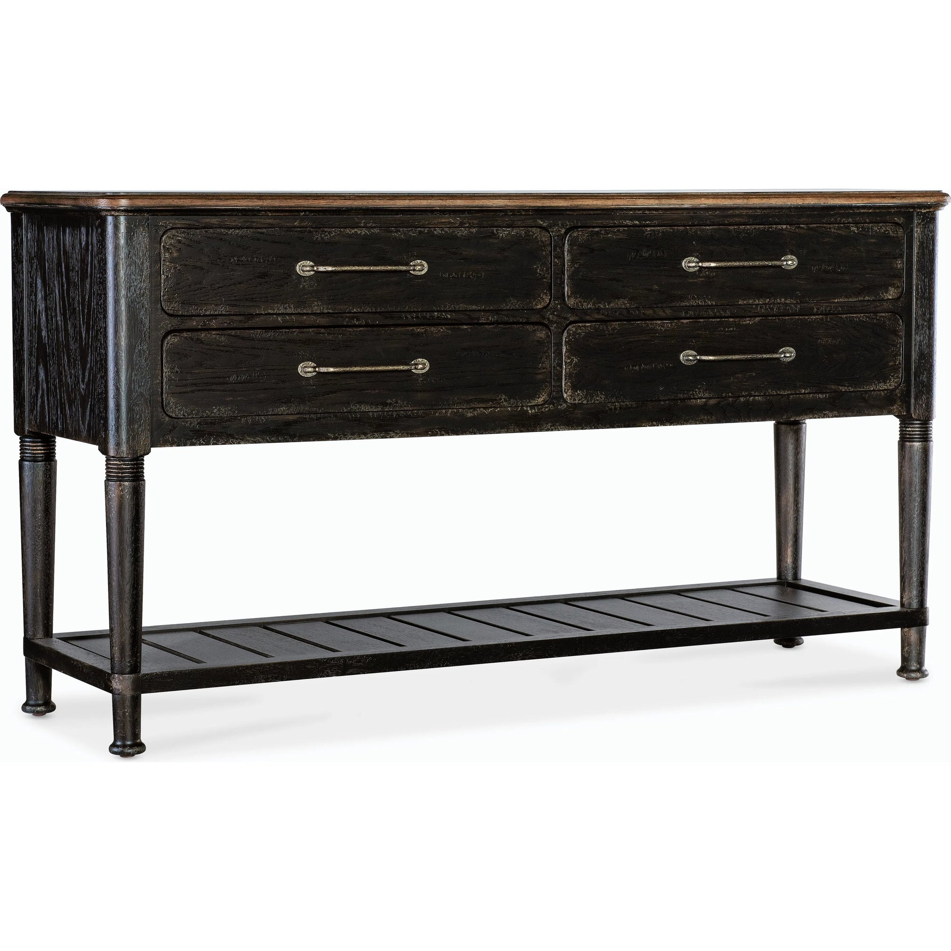 Americana Server by Hooker Furniture. Made from oak veneers with solid-wood edge top in a cottage & farmhouse style.