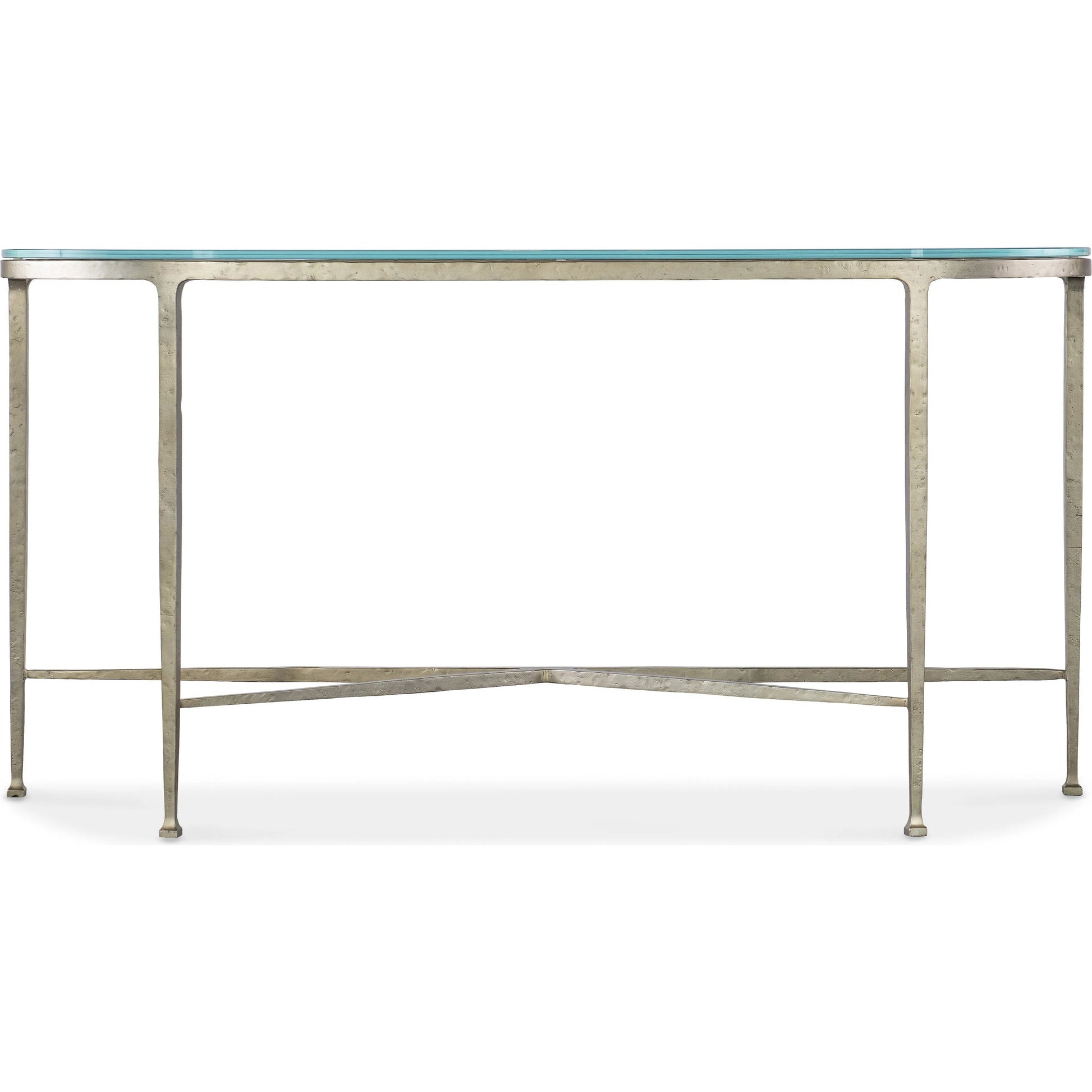 Cora Glass Top Console Table by Hooker Furniture in champagne. Made from unique in a modern style.