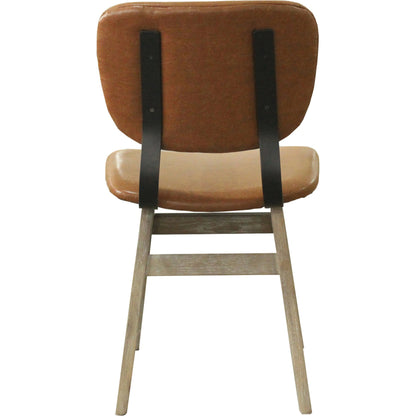 Fraser Dining Chair by LH Imports in white washed, matte black. Made from unique in a modern style.