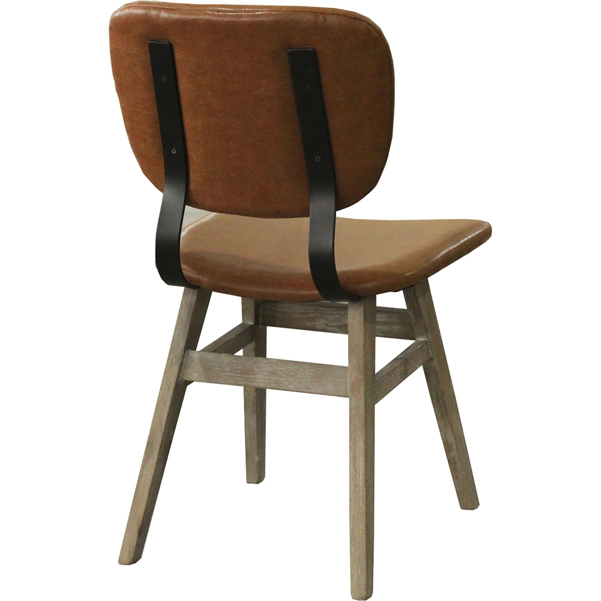 Fraser Dining Chair by LH Imports in white washed, matte black. Made from unique in a modern style.