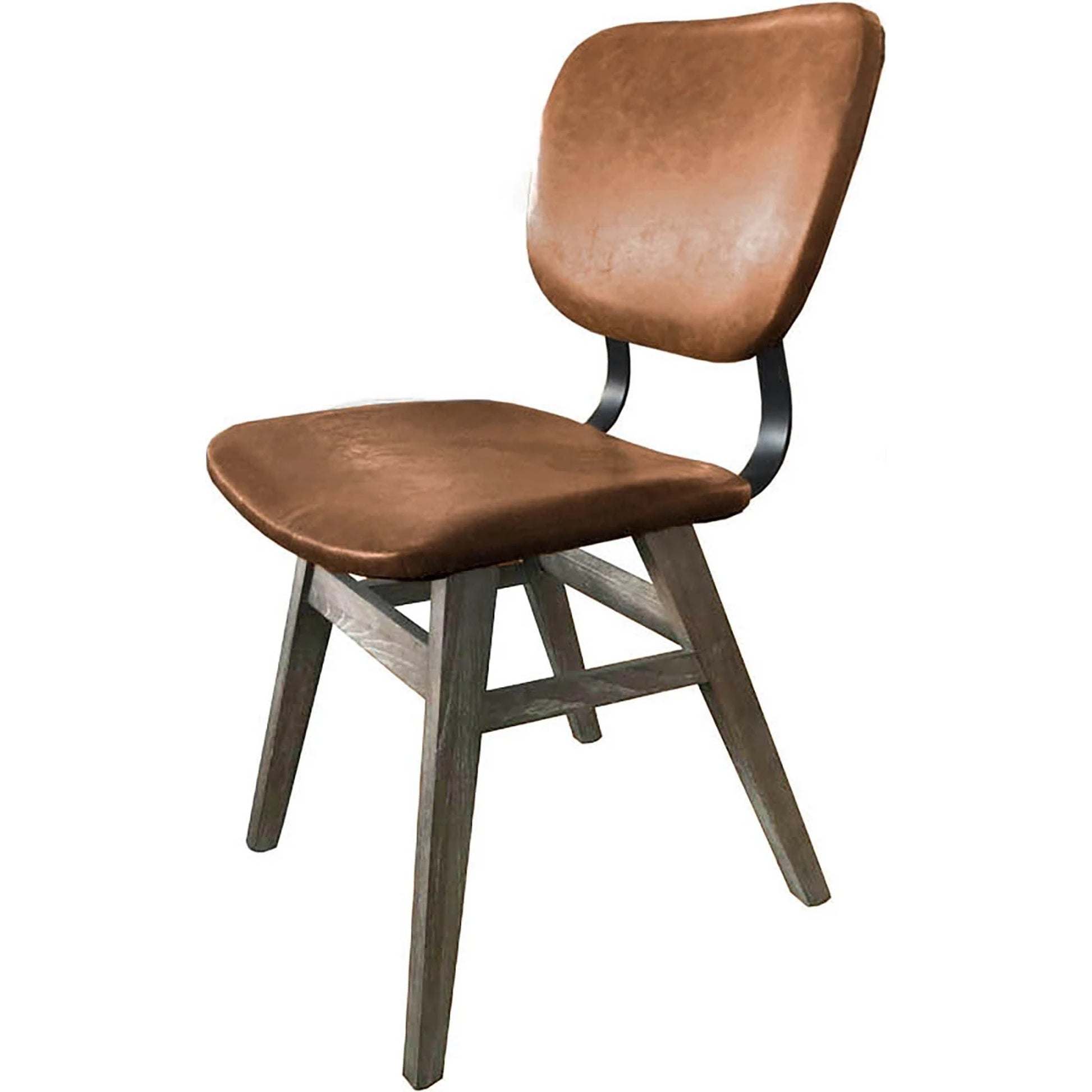 Fraser Dining Chair by LH Imports in white washed, matte black. Made from unique in a modern style.