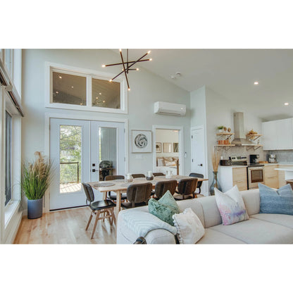 Fraser Dining Chair by LH Imports in white washed, matte black. Made from unique in a modern style.