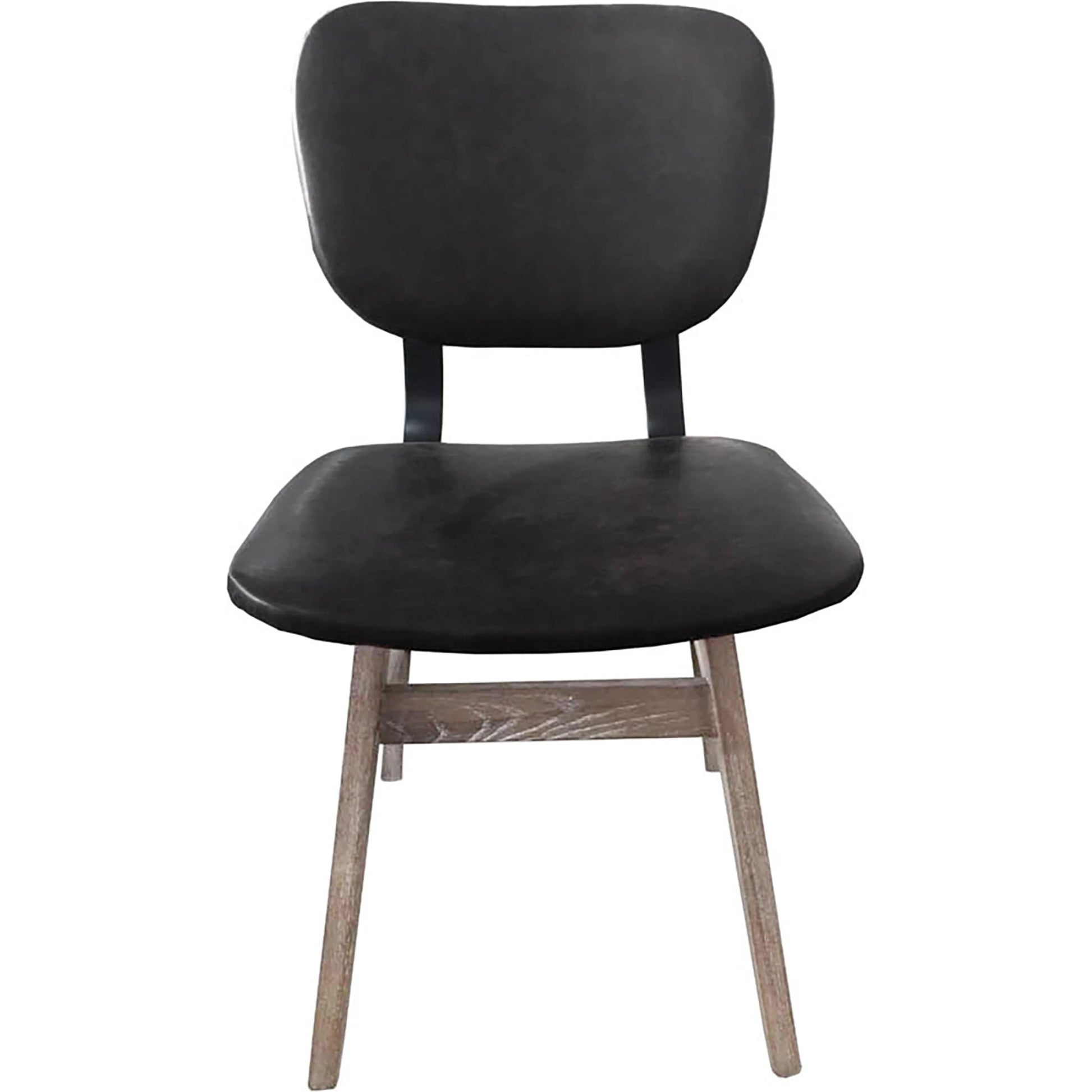 Fraser Dining Chair by LH Imports in white washed, matte black. Made from unique in a modern style.