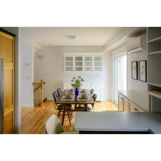 Fraser Dining Chair by LH Imports in white washed, matte black. Made from unique in a modern style.