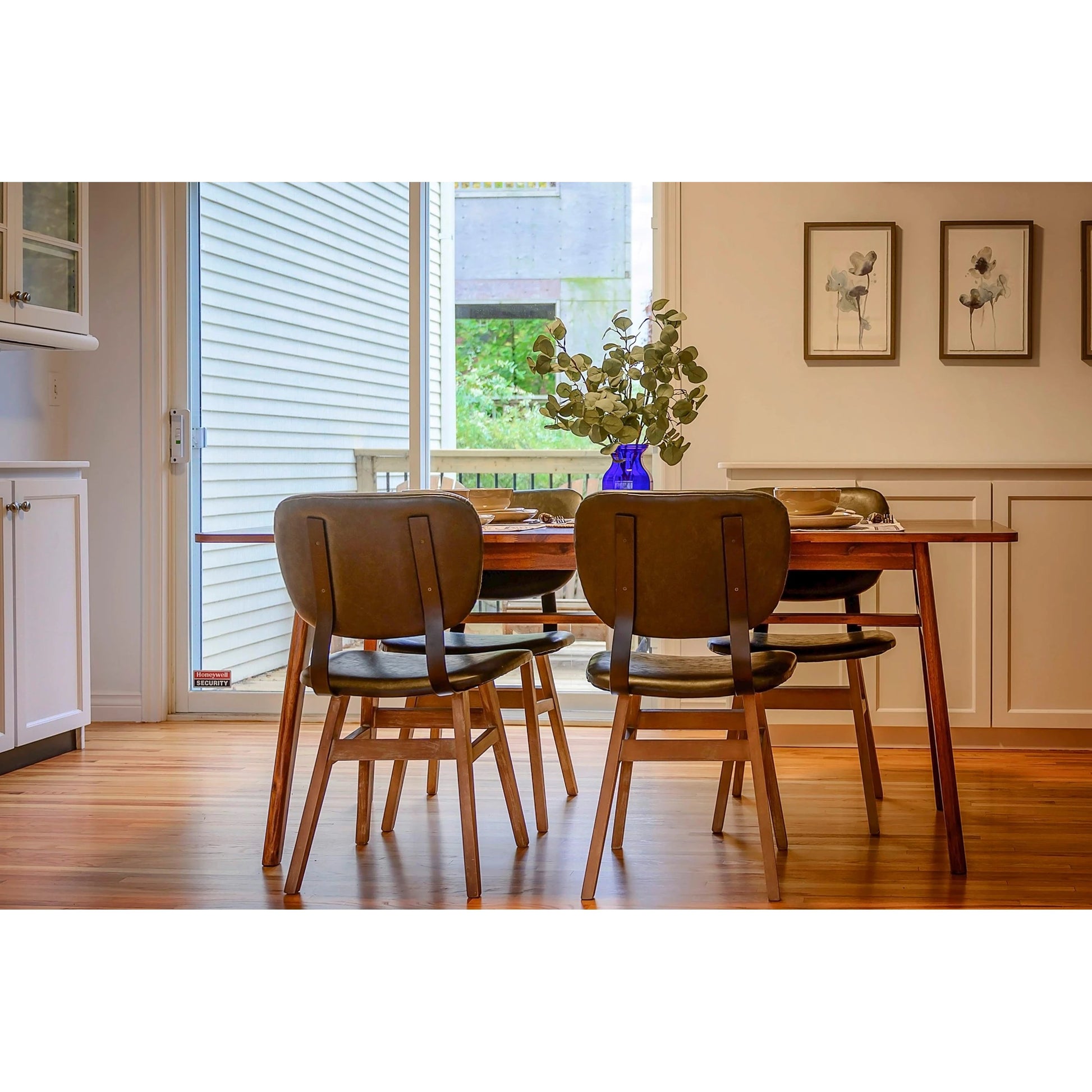 Fraser Dining Chair by LH Imports in white washed, matte black. Made from unique in a modern style.